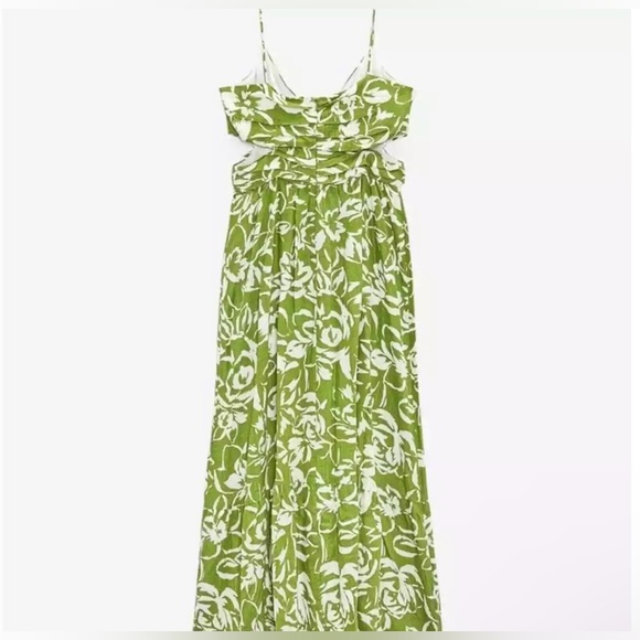ZARA Floral Cutout Midi Dress - Picture 7 of 12